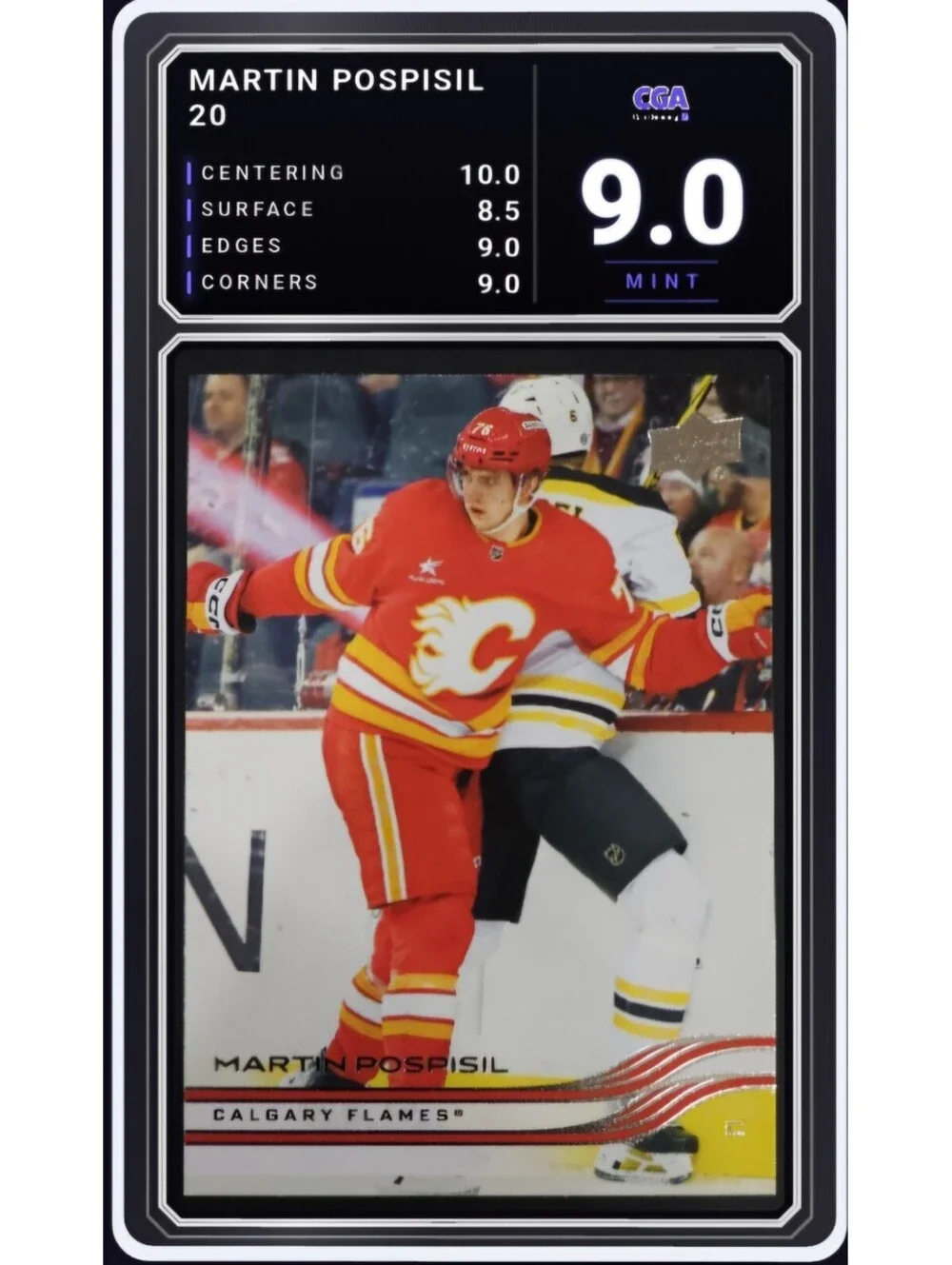2025-26 Upper Deck #20 Martin Pospisil Calgary Flames - CGA 9.0 Digital Grade